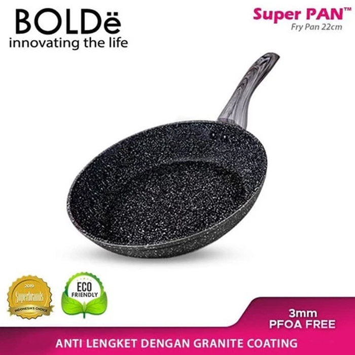 Bolde Super Pan Fry Pan 22CM - Black Dark
